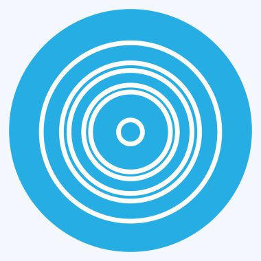 Simgesel Stratejik Odaklanma. Topluluk sembolü için uygun. Mavi gözlü. Basit dizayn edilebilir. tasarım şablonu. Basit gösterim