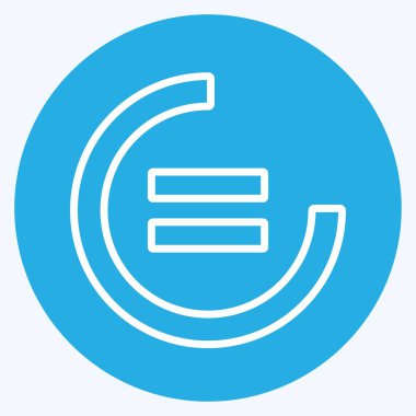 Simge Azaltımlı Eşitsizlik. Topluluk sembolü için uygun. Mavi gözlü. Basit dizayn edilebilir. tasarım şablonu. Basit gösterim