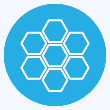 Simge Organizasyon Yapısı. Topluluk sembolü için uygun. Mavi gözlü. Basit dizayn edilebilir. tasarım şablonu. Basit gösterim