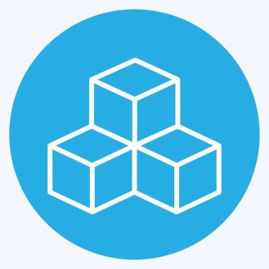 Simge Altyapısı. Topluluk sembolü için uygun. Mavi gözlü. Basit dizayn edilebilir. tasarım şablonu. Basit gösterim