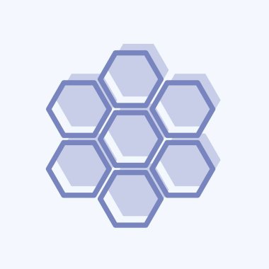 Simge Organizasyon Yapısı. Topluluk sembolü için uygun. İki ton stili. Basit dizayn edilebilir. tasarım şablonu. Basit gösterim