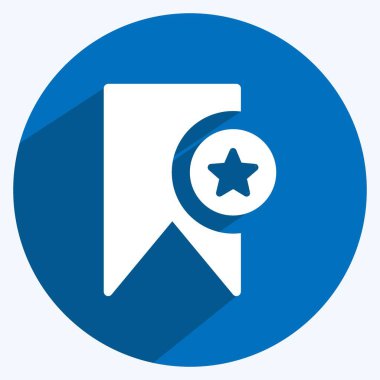 Simge Favori Yer imi. Kullanıcı Arayüzü sembolü için uygun. Uzun gölge tarzı. Basit dizayn edilebilir. tasarım şablonu. Basit gösterim