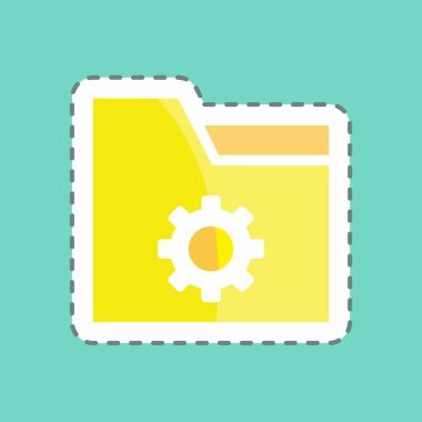 Çıkartma hattı Dizin Ayarlarını kesti. Kullanıcı Arayüzü sembolü için uygun. Basit dizayn edilebilir. tasarım şablonu. Basit gösterim