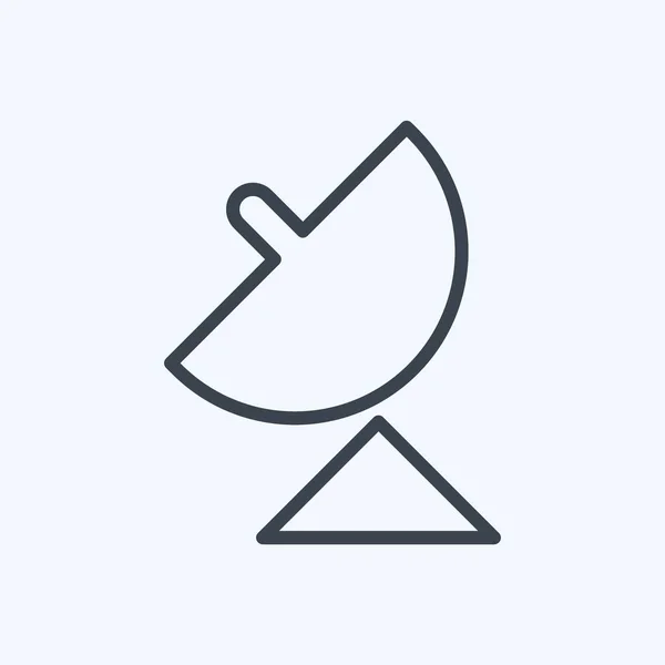 Icon Gps Suitable Mobile Apps Symbol Line Style Simple Design — стоковый вектор