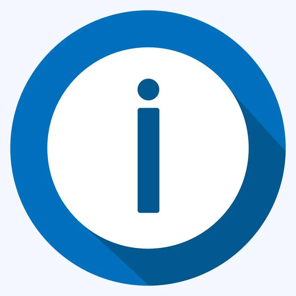Icon Adequado Para Símbolo Aplicativos Móveis Estilo Sombra Longa Design — Vetor de Stock