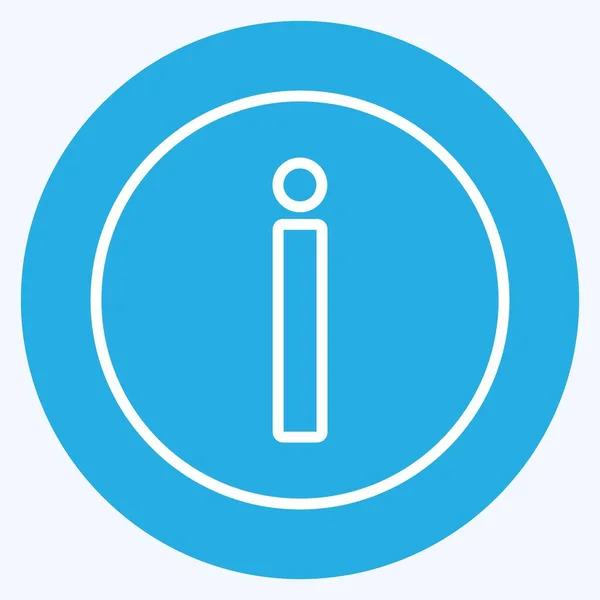 Icon Engelsk Egnet Mobile Apps Symbol Blå Øyne Enkel Design – stockvektor