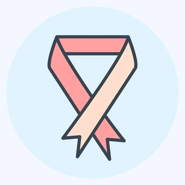 Icon Ribbon 适用于社区标志 配色风格 简单的设计可以编辑 设计模板向量 简单的符号说明 — 图库矢量图片