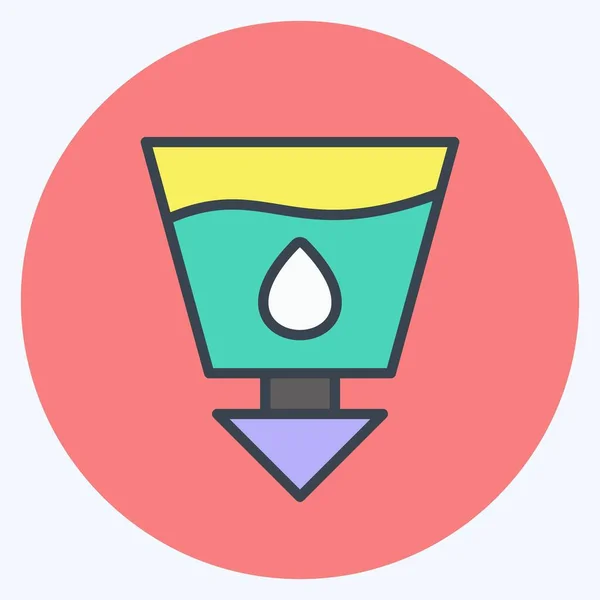 Icon Sanitation Suitable Community Symbol Color Mate Style Simple Design — Archivo Imágenes Vectoriales