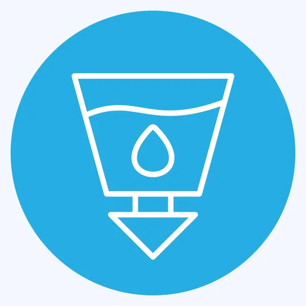 Icono Saneamiento Adecuado Para Símbolo Comunitario Ojos Azules Estilo Diseño — Archivo Imágenes Vectoriales