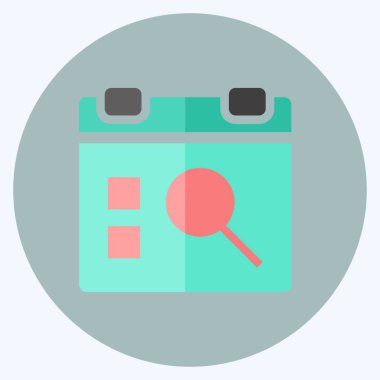 Simge Arama Dizini. Kullanıcı Arayüzü sembolü için uygun. Düz stil. Basit dizayn edilebilir. tasarım şablonu. Basit gösterim