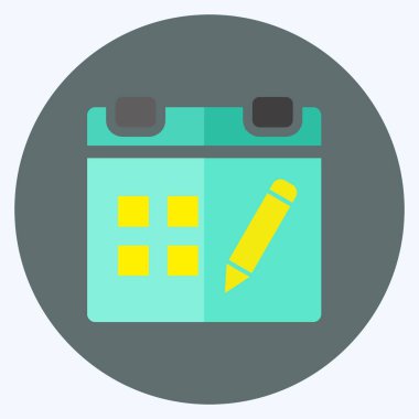 Simge Oluştur Olayı. Kullanıcı Arayüzü sembolü için uygun. Düz stil. Basit dizayn edilebilir. tasarım şablonu. Basit gösterim