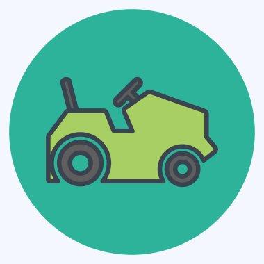 Simge tarım araçları. Bahçe sembolü için uygun. renk arkadaşı stili. Basit dizayn edilebilir. tasarım şablonu. Basit gösterim