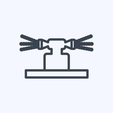 Simge sulama. Bahçe sembolü için uygun. Sıra tarzı. Basit dizayn edilebilir. tasarım şablonu. Basit gösterim