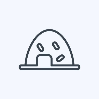 Simge Hay. Bahçe sembolü için uygun. Sıra tarzı. Basit dizayn edilebilir. tasarım şablonu. Basit gösterim