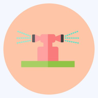Simge sulama. Bahçe sembolü için uygun. Düz stil. Basit dizayn edilebilir. tasarım şablonu. Basit gösterim