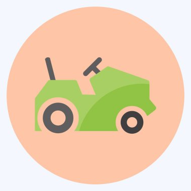 Simge tarım araçları. Bahçe sembolü için uygun. Düz stil. Basit dizayn edilebilir. tasarım şablonu. Basit gösterim