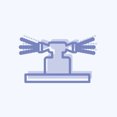 Simge sulama. Bahçe sembolü için uygun. İki ton stili. Basit dizayn edilebilir. tasarım şablonu. Basit gösterim