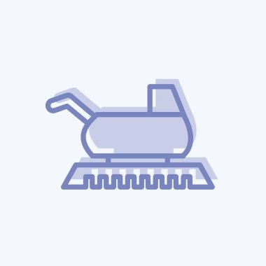 Simge çiftçiliği. Bahçe sembolü için uygun. İki ton stili. Basit dizayn edilebilir. tasarım şablonu. Basit gösterim