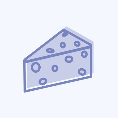 Simge Peyniri. Bahçe sembolü için uygun. İki ton stili. Basit dizayn edilebilir. tasarım şablonu. Basit gösterim