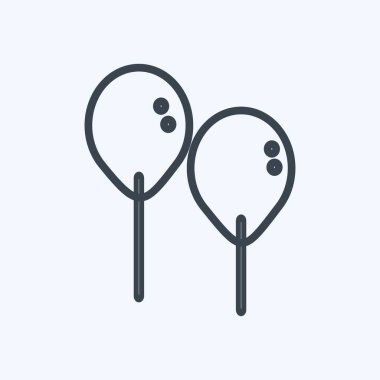 Simge Balonu. Bebek sembolü için uygun. Sıra tarzı. Basit dizayn edilebilir. tasarım şablonu. Basit gösterim