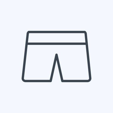 Icon Bebek Şortu. Bebek sembolü için uygun. Sıra tarzı. Basit dizayn edilebilir. tasarım şablonu. Basit gösterim