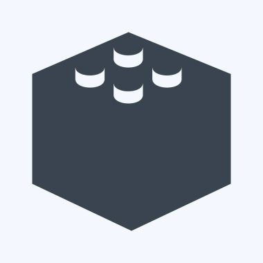 Simge bloğu. Bebek sembolü için uygun. Kabartma tarzı. Basit dizayn edilebilir. tasarım şablonu. Basit gösterim