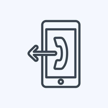 Simge Giden Bağlantı. Eğitim sembolü için uygun. Sıra tarzı. Basit dizayn edilebilir. tasarım şablonu. Basit gösterim