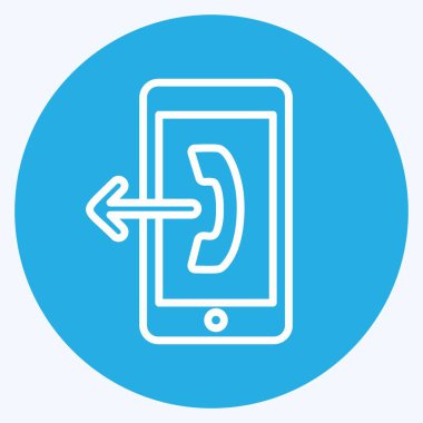 Simge Giden Bağlantı. Eğitim sembolü için uygun. Mavi gözlü. Basit dizayn edilebilir. tasarım şablonu. Basit gösterim