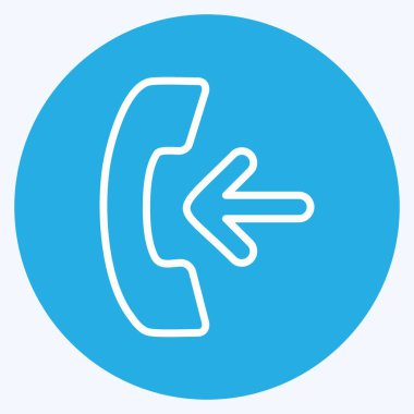 Simge Gelen Arama. Eğitim sembolü için uygun. Mavi gözlü. Basit dizayn edilebilir. tasarım şablonu. Basit gösterim