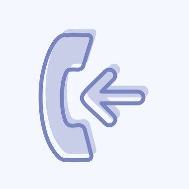 Simge Gelen Arama. Eğitim sembolü için uygun. İki ton stili. Basit dizayn edilebilir. tasarım şablonu. Basit gösterim