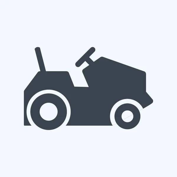 Icon Farm Vehicles Suitable Garden Symbol Glyph Style Simple Design — Vettoriale Stock