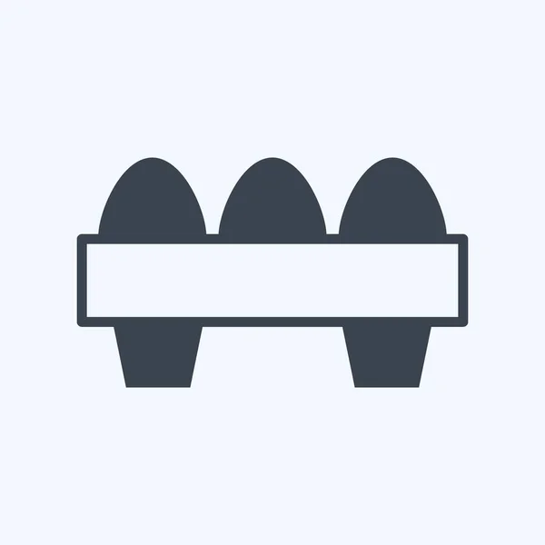 Icon Eggs Suitable Garden Symbol Glyph Style Simple Design Editable — стоковый вектор