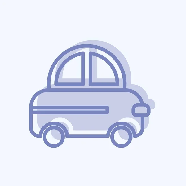 Εικονίδιο Παιχνίδι Αυτοκίνητο Κατάλληλο Για Σύμβολο Baby Δύο Τόνος Στυλ — Διανυσματικό Αρχείο