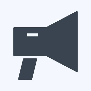 Simgesel Dijital Pazarlama. Eğitim sembolü için uygun. Kabartma tarzı. Basit dizayn edilebilir. tasarım şablonu. Basit gösterim