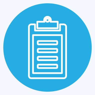 Simge Faturası. Eğitim sembolü için uygun. Mavi gözlü. Basit dizayn edilebilir. tasarım şablonu. Basit gösterim