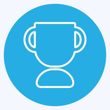 Simge Ödülleri. Eğitim sembolü için uygun. Mavi gözlü. Basit dizayn edilebilir. tasarım şablonu. Basit gösterim