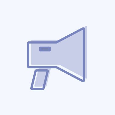 Simgesel Dijital Pazarlama. Eğitim sembolü için uygun. İki ton stili. Basit dizayn edilebilir. tasarım şablonu. Basit gösterim