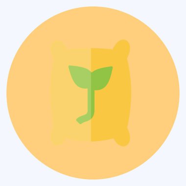 Simge tohumları. Bahçe sembolü için uygun. Düz stil. Basit dizayn edilebilir. tasarım şablonu. Basit gösterim