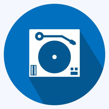 Simge Döner Tablosu. Ev sembolü için uygun. Uzun gölge tarzı. Basit dizayn edilebilir. tasarım şablonu. Basit gösterim