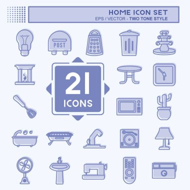 Ev Simgesi Ayarlandı. Eğitim sembolü için uygun. İki ton stili. Basit dizayn edilebilir. tasarım şablonu. Basit gösterim