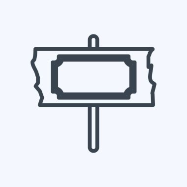 Simge İşareti. Vahşi Batı sembolü için uygun. Sıra tarzı. Basit dizayn edilebilir. tasarım şablonu. Basit gösterim