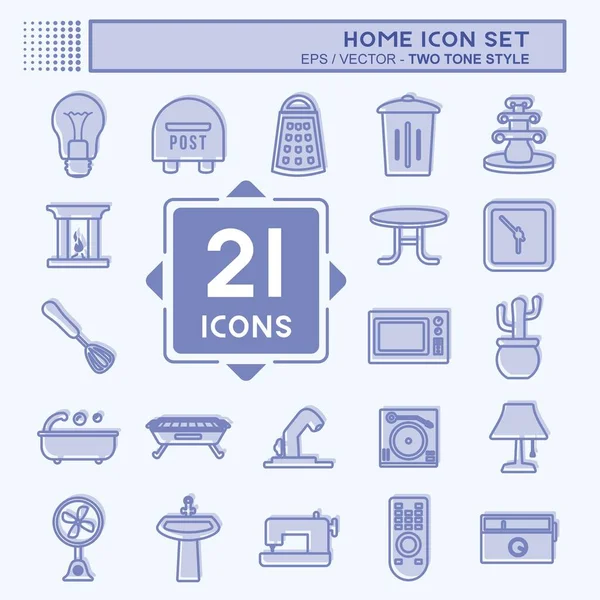 Ev Simgesi Ayarlandı. Eğitim sembolü için uygun. İki ton stili. Basit dizayn edilebilir. tasarım şablonu. Basit gösterim