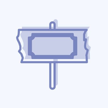 Simge İşareti. Vahşi Batı sembolü için uygun. İki ton stili. Basit dizayn edilebilir. tasarım şablonu. Basit gösterim