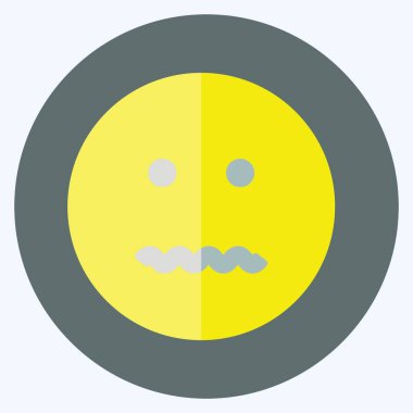 Simge Duygusu İptal Edildi. Duygu Simgesi için uygun. Düz stil. Basit dizayn edilebilir. tasarım şablonu. Basit gösterim