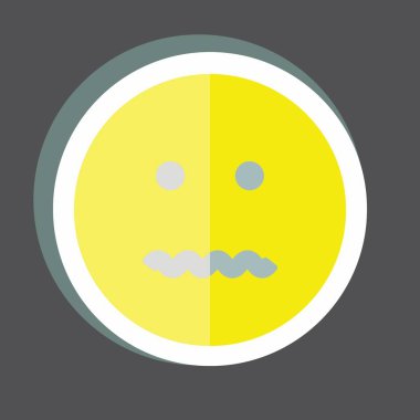 Etiket Duygusallığı İptal Edildi. Duygu Simgesi için uygun. Basit dizayn edilebilir. tasarım şablonu. Basit gösterim