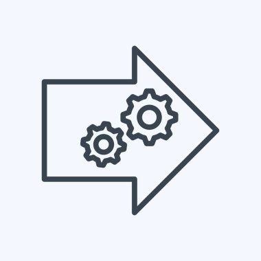 Simgesel Pratik Öğrenme. Topluluk sembolü için uygun. Sıra tarzı. Basit dizayn edilebilir. tasarım şablonu. Basit gösterim