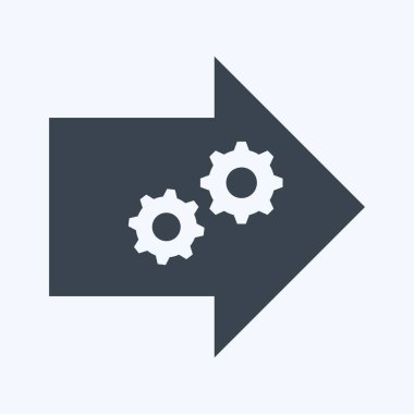 Simgesel Pratik Öğrenme. Topluluk sembolü için uygun. Kabartma tarzı. Basit dizayn edilebilir. tasarım şablonu. Basit gösterim