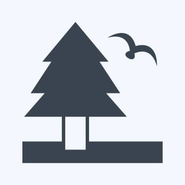 Topraktaki ikon yaşam. Topluluk sembolü için uygun. Kabartma tarzı. Basit dizayn edilebilir. tasarım şablonu. Basit gösterim