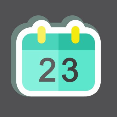 Ulusal Etiket Etkinliği. Topluluk sembolü için uygun. Basit dizayn edilebilir. tasarım şablonu. Basit gösterim