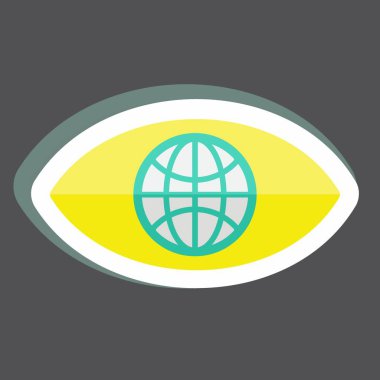 Yapışkan İklim Eylemi. Topluluk sembolü için uygun. Basit dizayn edilebilir. tasarım şablonu. Basit gösterim